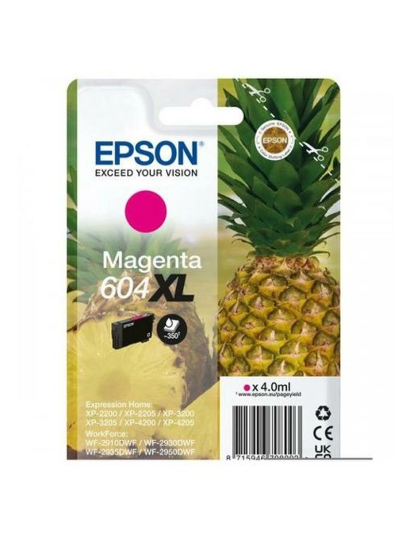 Epson - Tinteiro de Tinta Original Epson 604XL Magenta