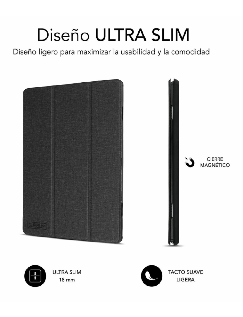 imagem de Capa para Tablet Subblim SUBCST-5SC110 Preto 10,3"3