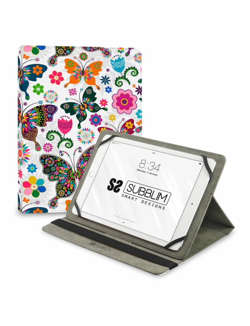 Subblim - Capa para Tablet Subblim SUBCUT-4TC013 Multicolor Borboletas 11"