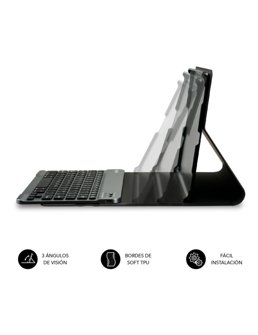 imagem de Capa para Tablet e Teclado Subblim LENOVO TAB M10 PLUS 3ª GEN Preto 10,6"4