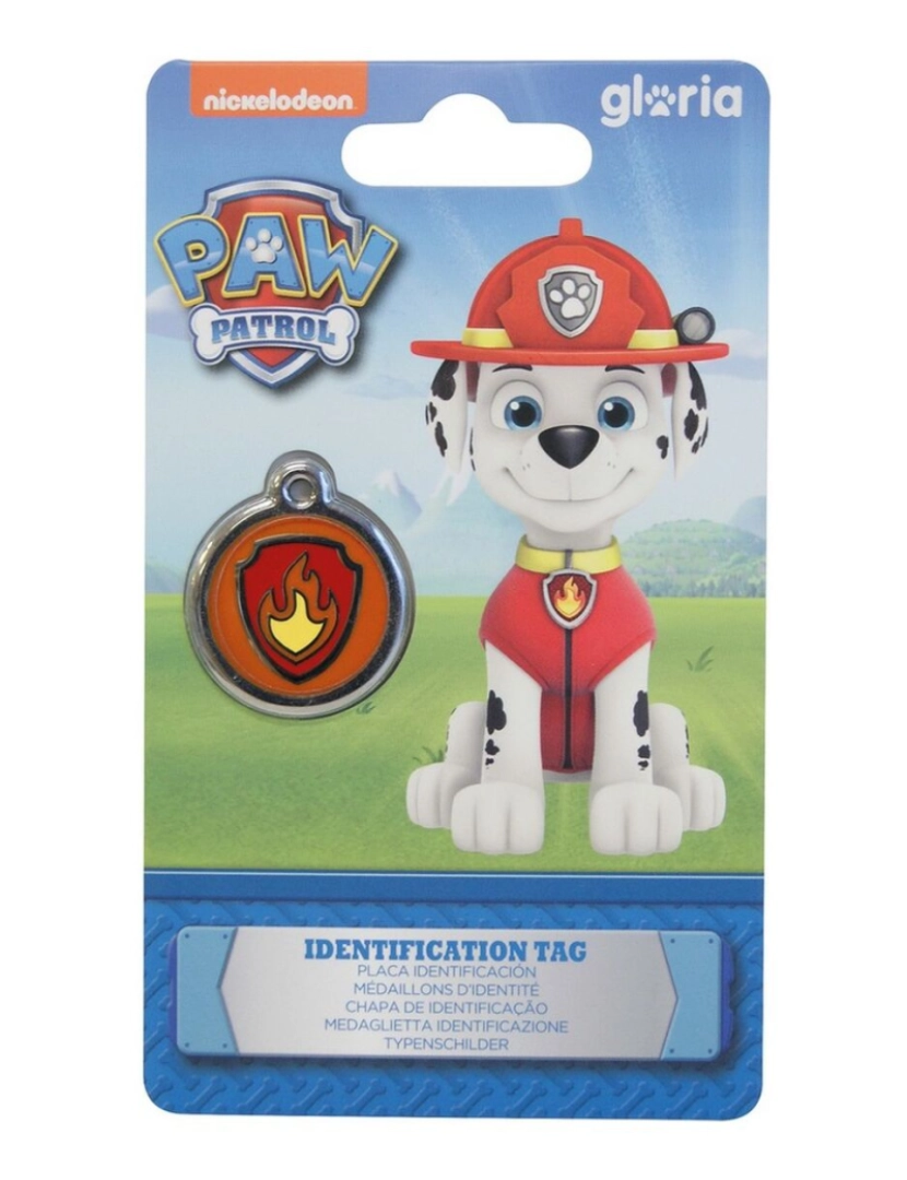 The Paw Patrol - Placa identificativa para colar The Paw Patrol Marshall Tamanho M