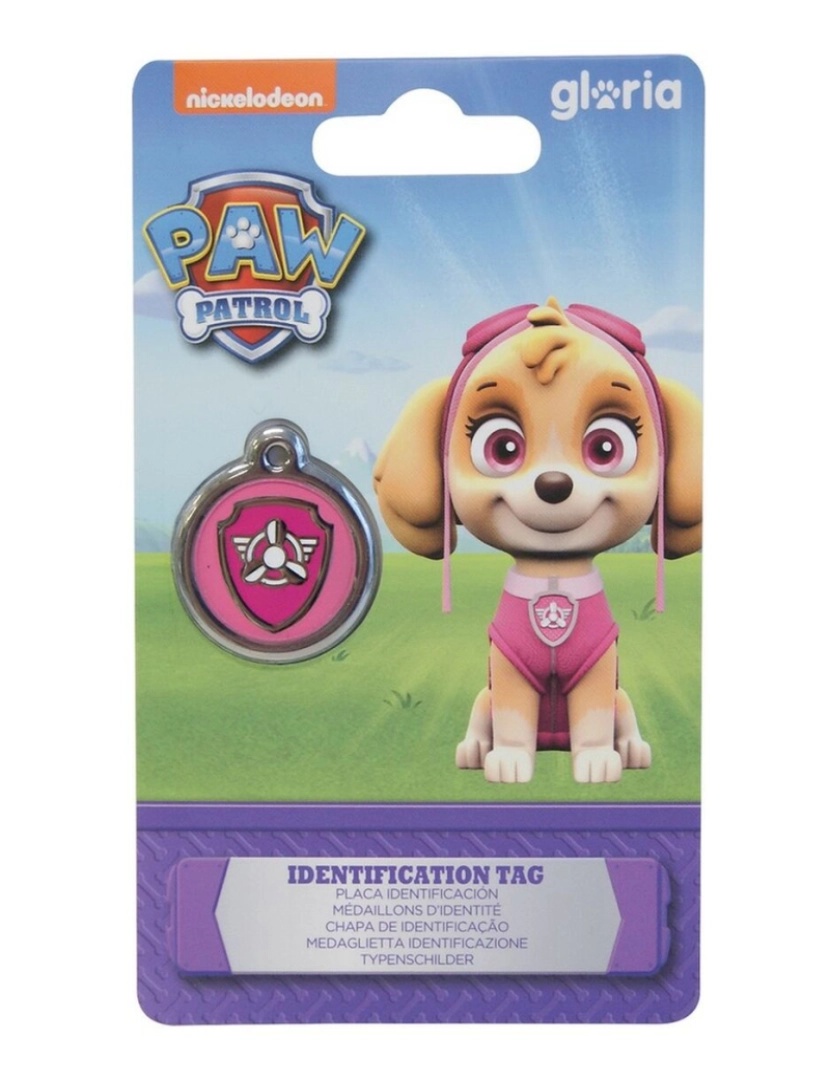 The Paw Patrol - Placa identificativa para colar The Paw Patrol Skye Tamanho M