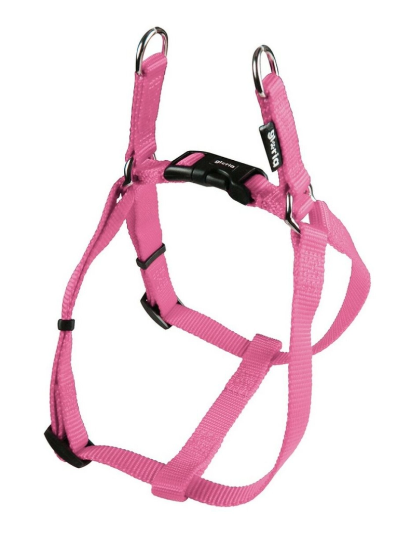 Gloria - Arnês para Cães Gloria Liso Ajustável 35-51 cm Cor de Rosa S