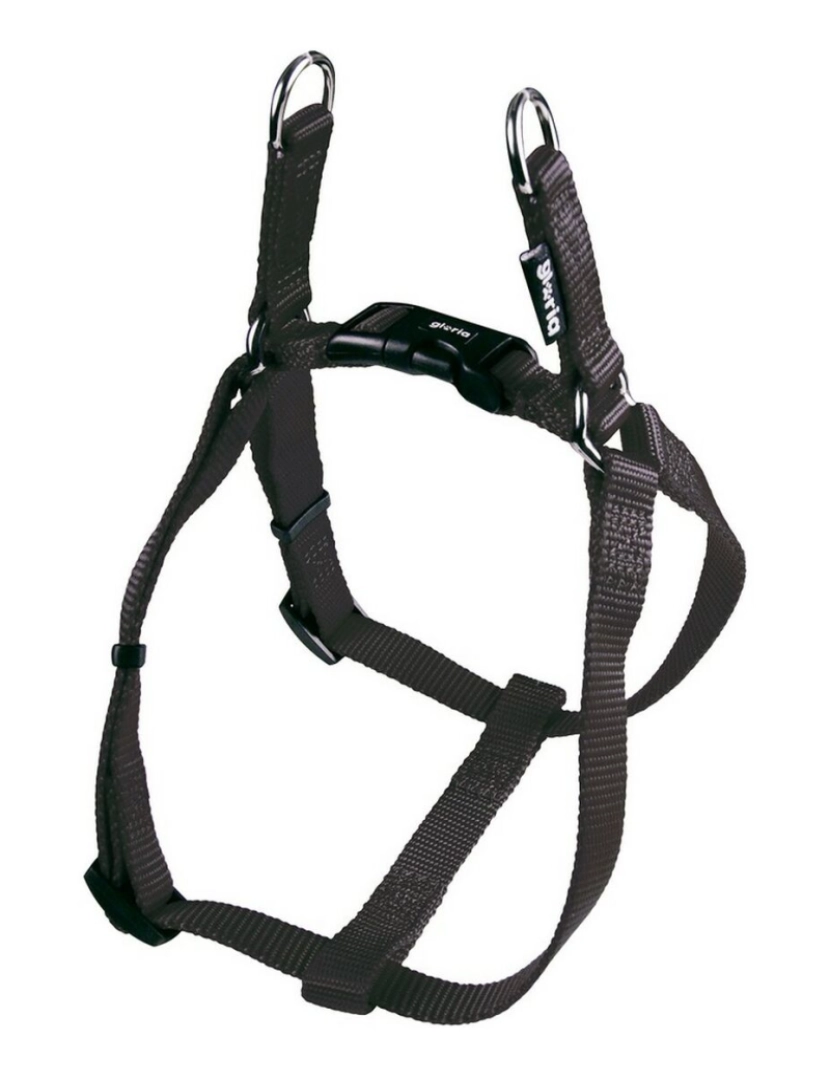 Gloria - Arnês para Cães Gloria Ajustável Liso Preto M 47-71 cm