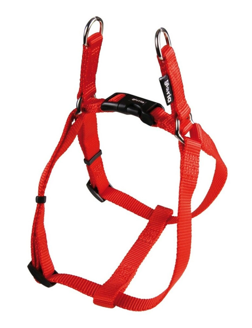 Gloria - Arnês para Cães Gloria Liso Ajustável M 47-71 cm Vermelho