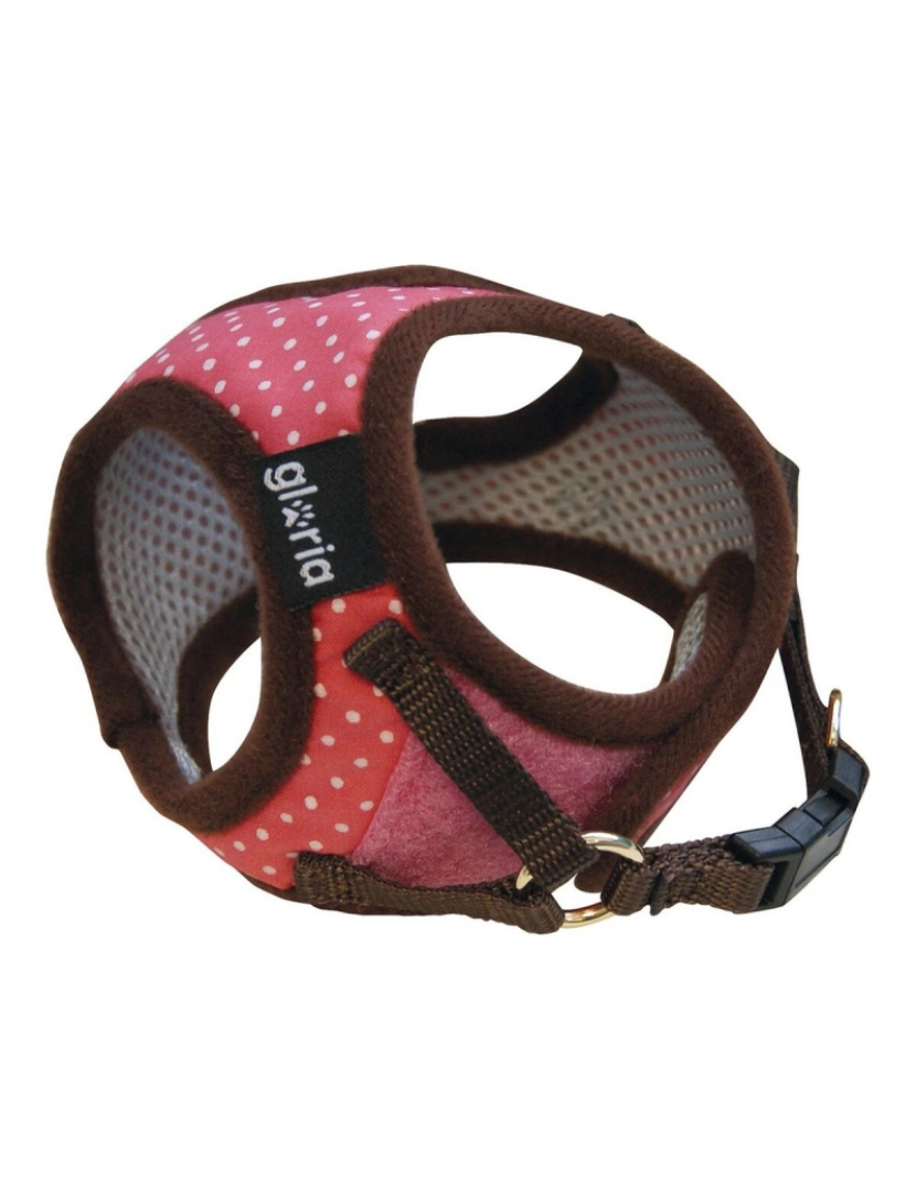 Gloria - Arnês para Cães Gloria Pontos 33-44 cm L Cor de Rosa