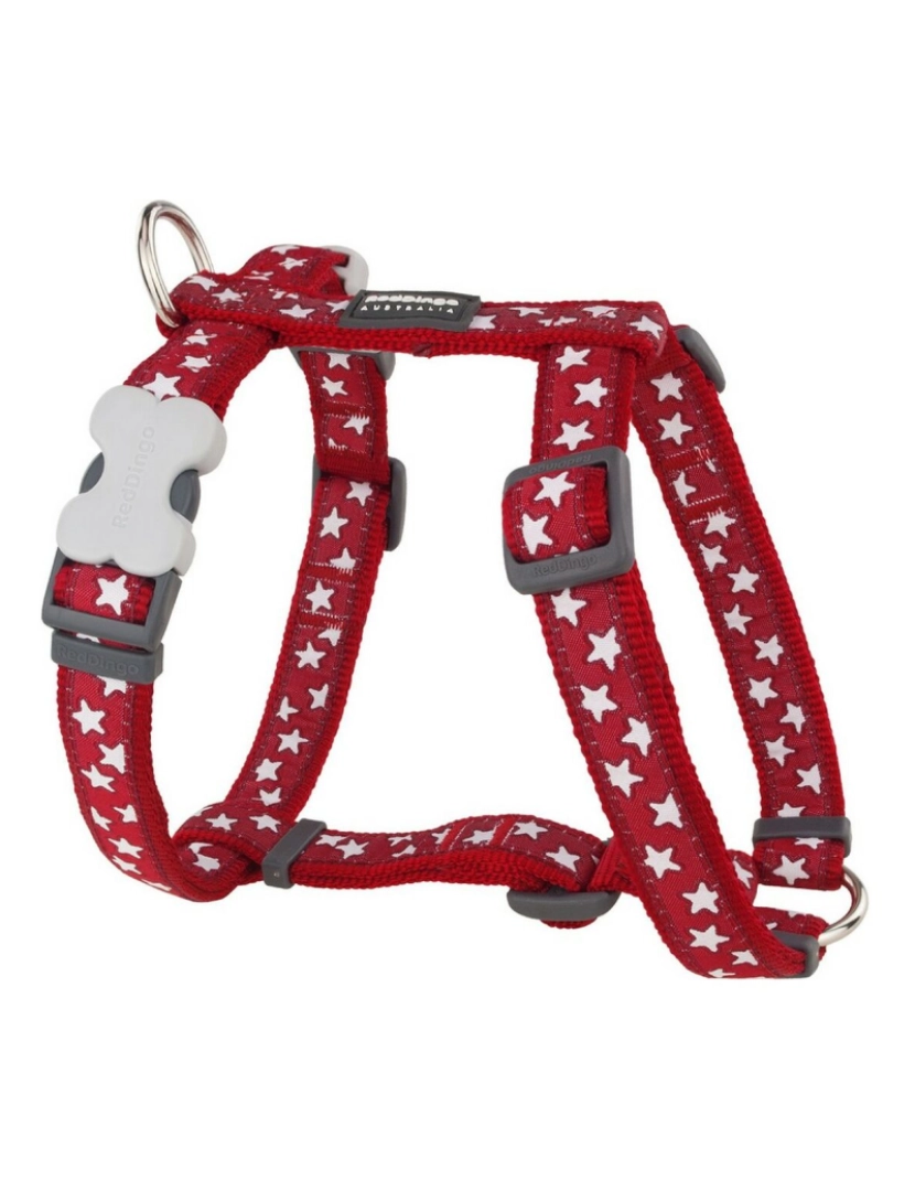 Red Dingo - Arnês para Cães Red Dingo Style Vermelho Estrela 25-39 cm