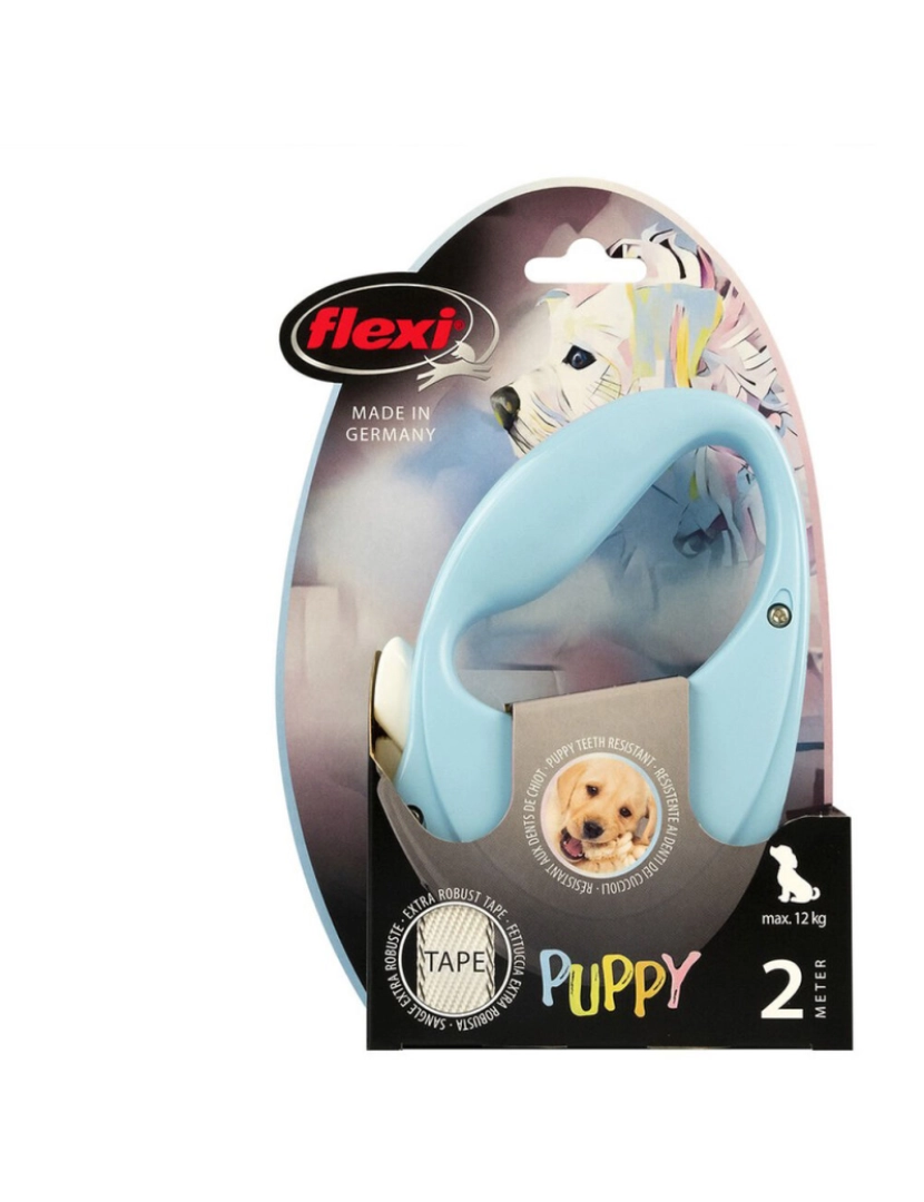 imagem de Trela para Cães Flexi Puppy 2 m Azul4