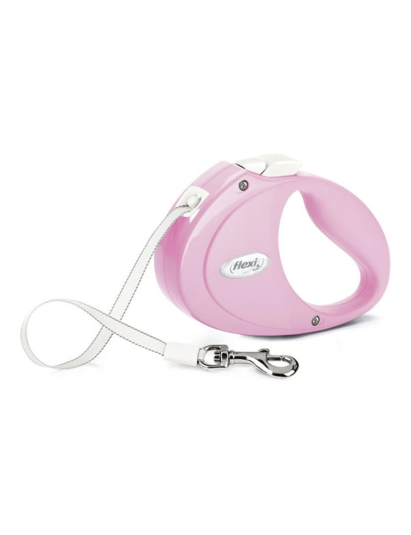 Flexi - Trela para Cães Flexi Puppy 2 m Cor de Rosa