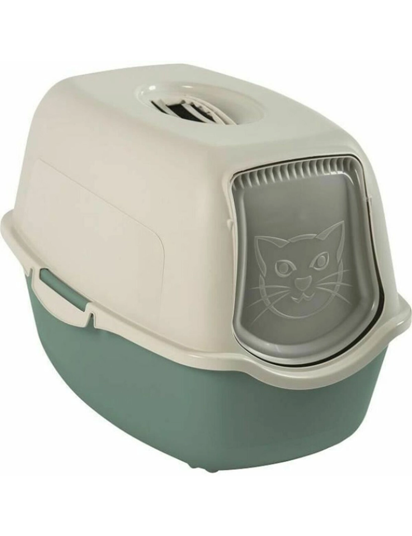 Rotho My Pet - Caixa de Areia para Gatos Rotho My Pet BAILEY Branco/Verde