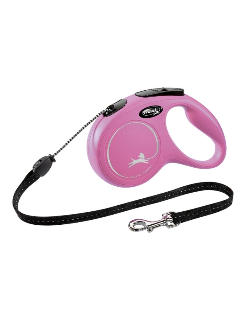 Flexi - Trela para Cães Flexi NEW CLASSIC 3 m Cor de Rosa Tamanho XS