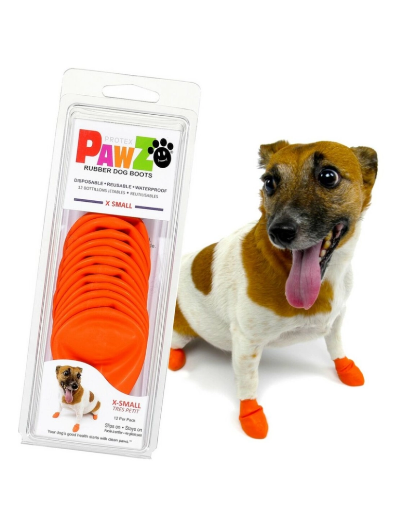 Pawz - Botas Pawz Cão Laranja XS