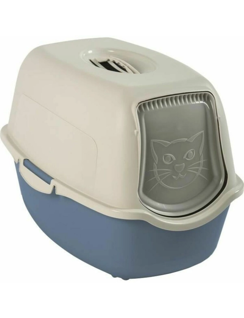 imagem de Caixa de Areia para Gatos Rotho My Pet BAILEY Azul/Branco1