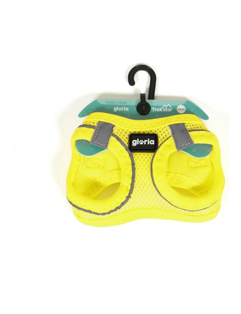 imagem de Arnês para Cães Gloria Air Mesh Trek Star Amarelo Tamanho XXXS (18-20 cm)4