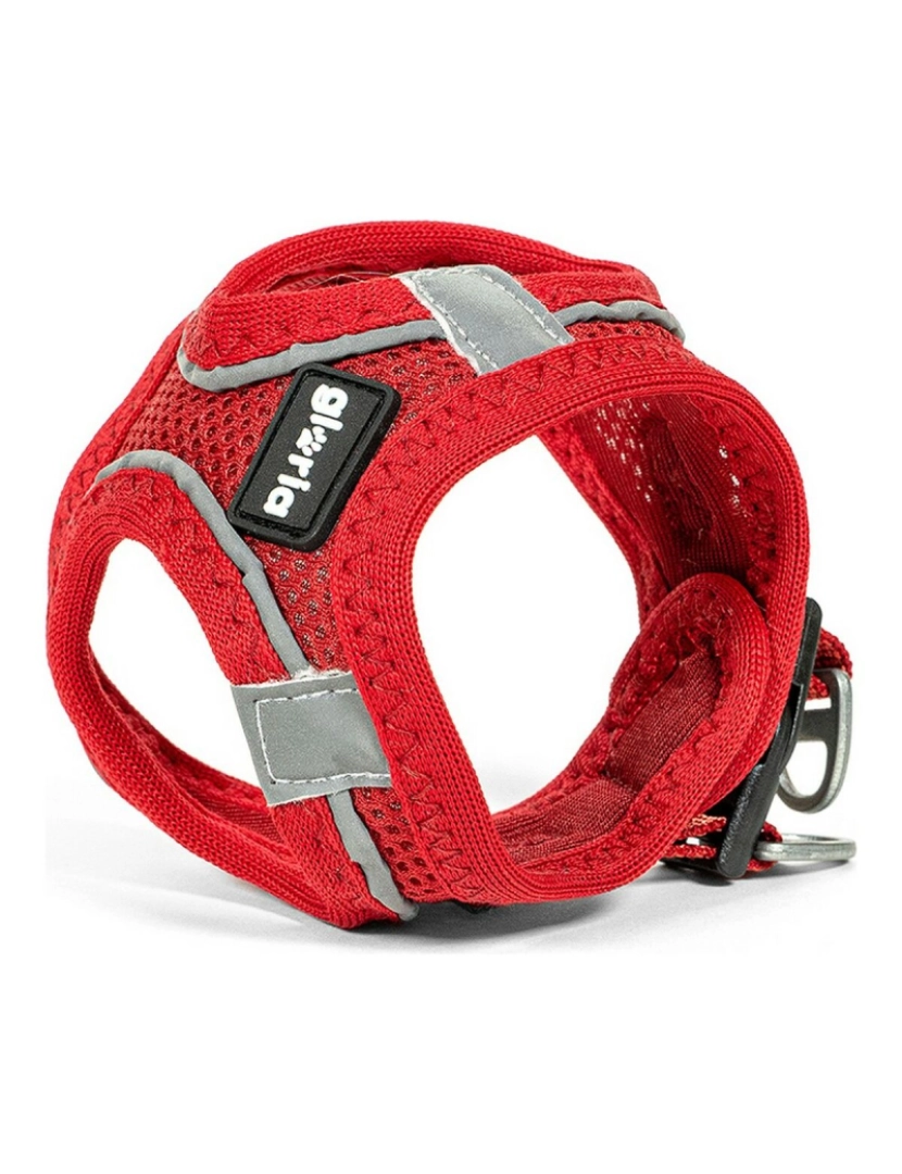 Gloria - Arnês para Cães Gloria Air Mesh Trek Star Ajustável Vermelho Tamanho XXXS (18-20 cm)