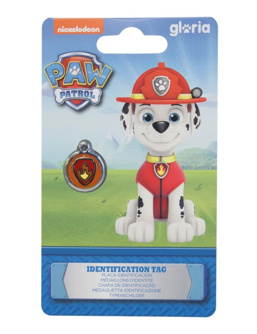 The Paw Patrol - Placa identificativa para colar The Paw Patrol Marshall Tamanho S