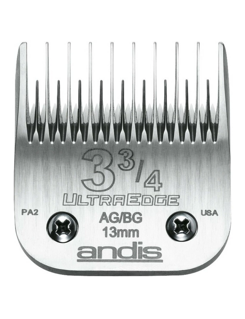 Andis - Lâminas de Barbear Andis 3 3/4 Aço Aço com carbono (13 mm)