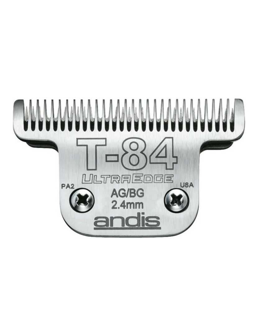 Andis - Lâminas de Barbear Andis T84 Aço Aço com carbono (2,4 mm)
