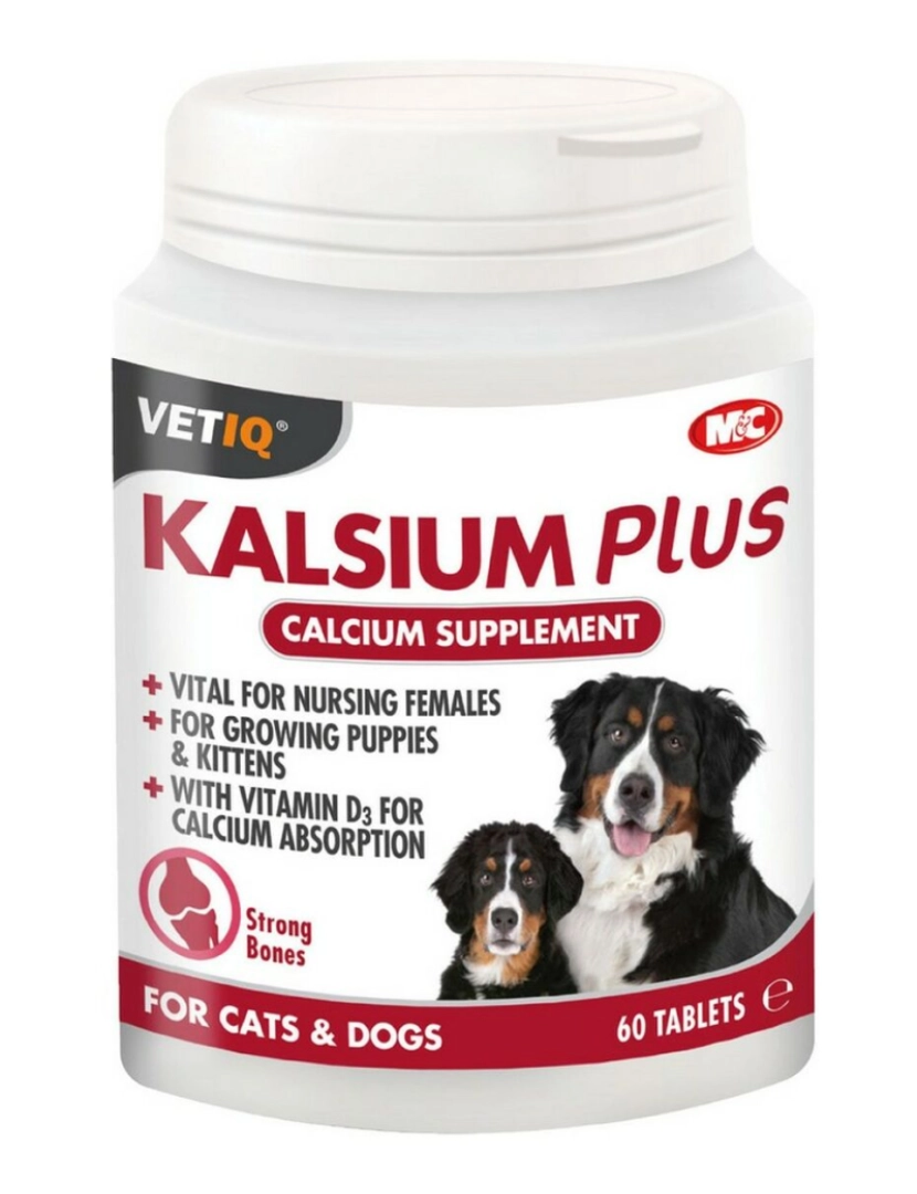 Planet Line - Suplementos e vitaminas Planet Line Kalsium Plus 60 Unidades