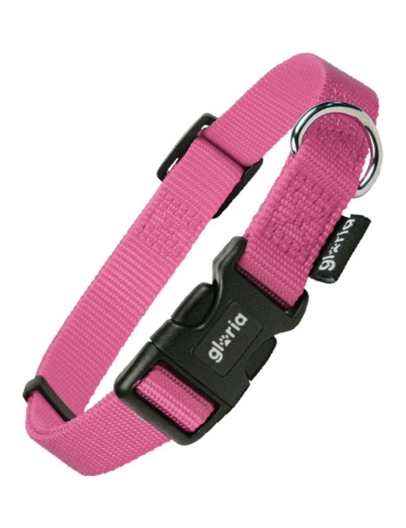 Gloria - Coleira para Cães Gloria Liso Cor de Rosa Tamanho S (27-37 cm)