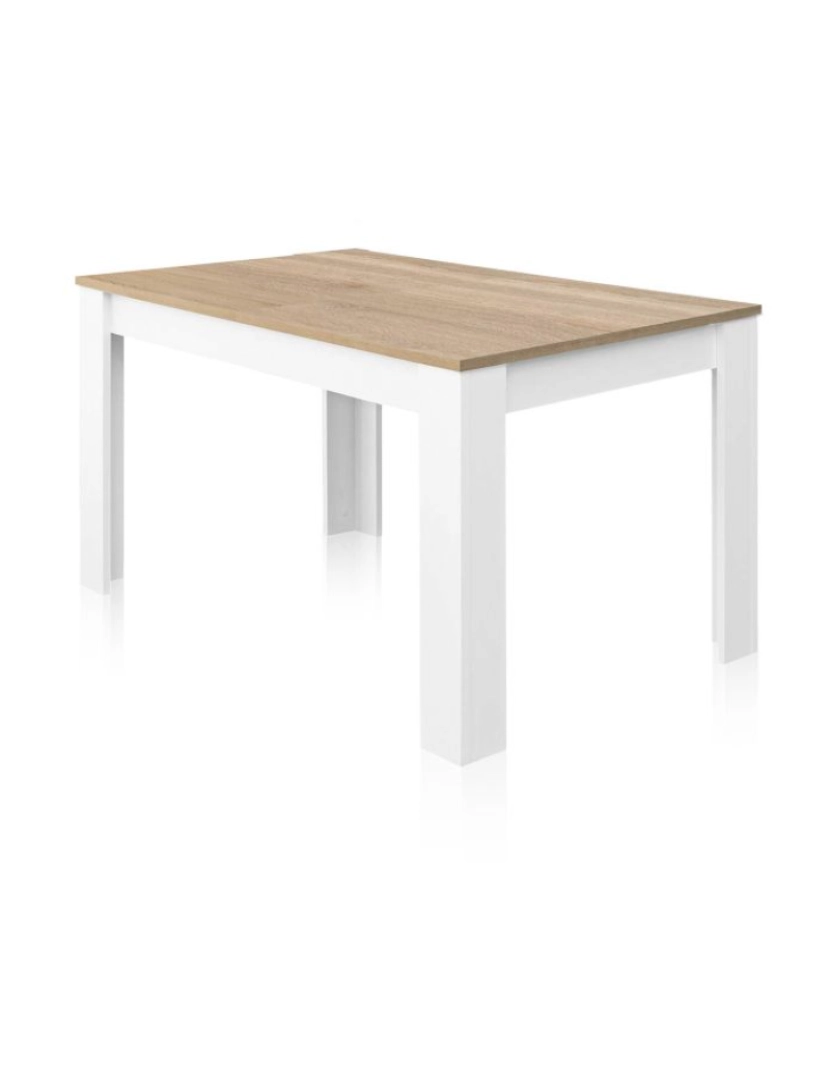 imagem de Mesa de comedor Danna Blanco Artik (Blanco Mate) - Roble Canadian 190 x 78 x cm4