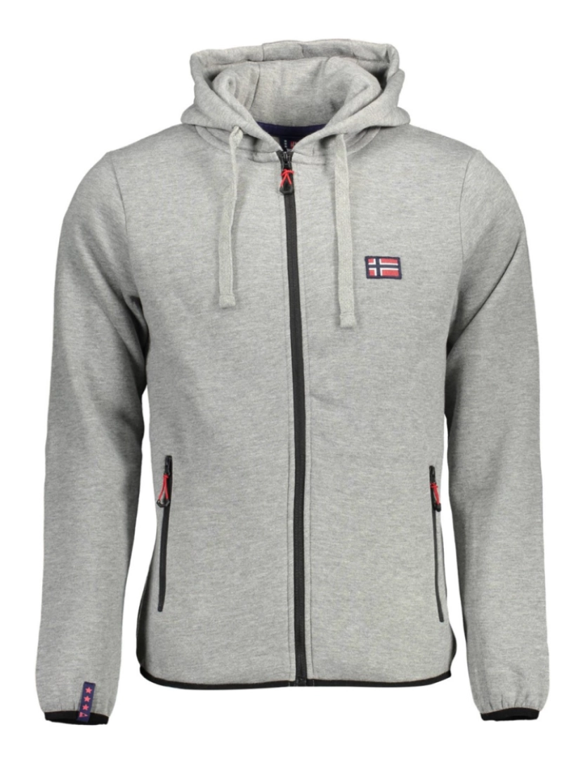 Norway - Sweatshirt C/ Fecho Homem Cinza