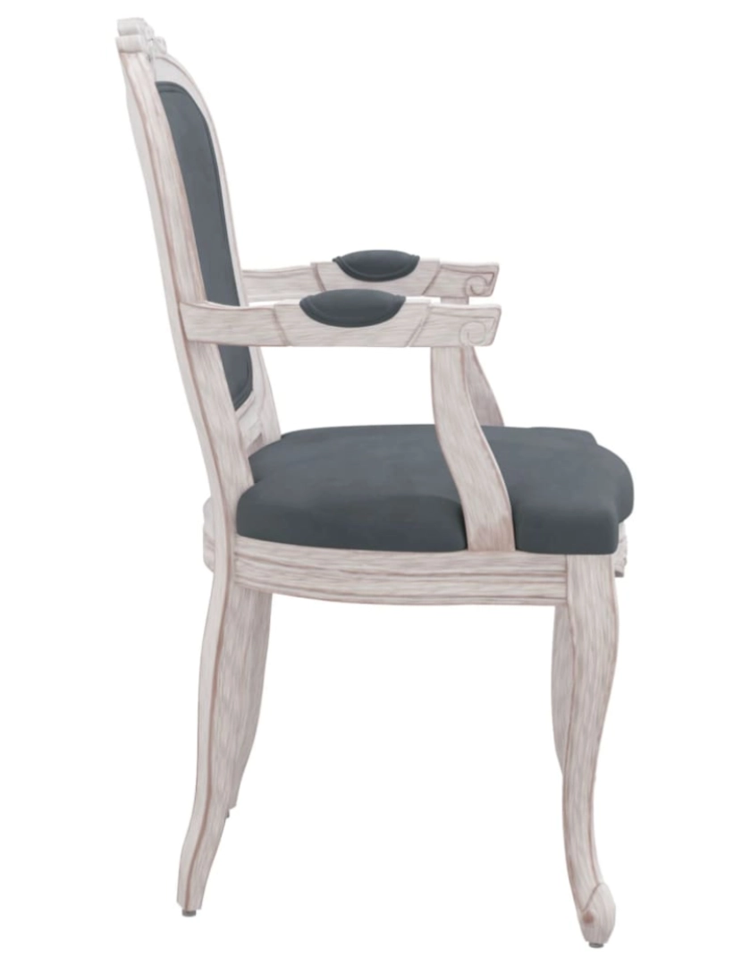 imagem de vidaXL Cadeiras de jantar 2pcs 62x59,5x100,5 cm veludo cinzento-escuro6