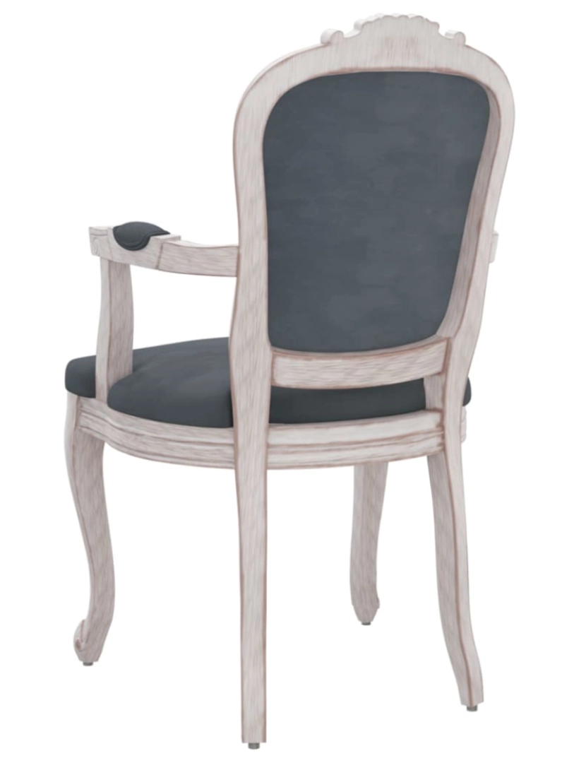 imagem de vidaXL Cadeiras de jantar 2pcs 62x59,5x100,5 cm veludo cinzento-escuro7