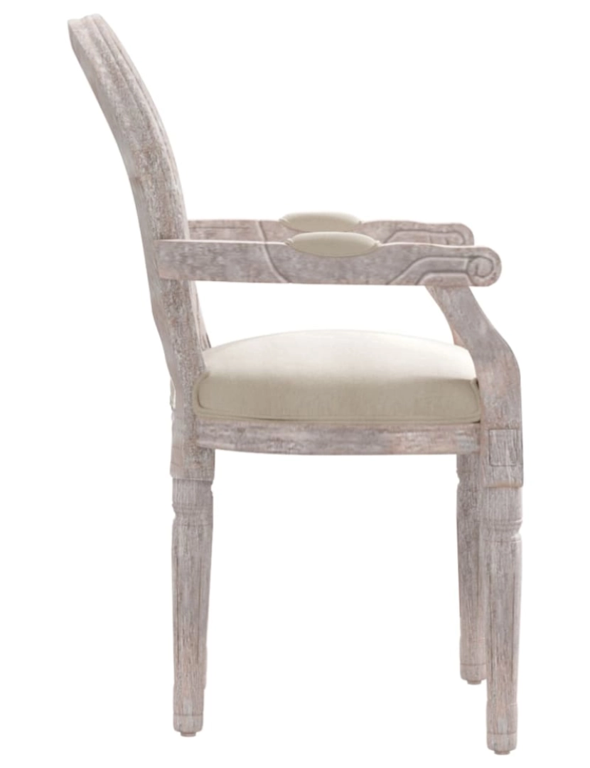 imagem de vidaXL Cadeira de jantar 54x56x96,5 cm linho bege5