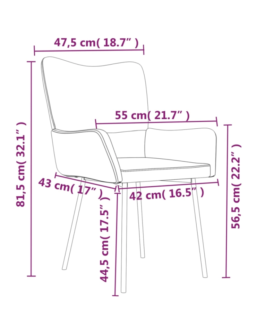 imagem de vidaXL Cadeiras de jantar 2 pcs veludo rosa11