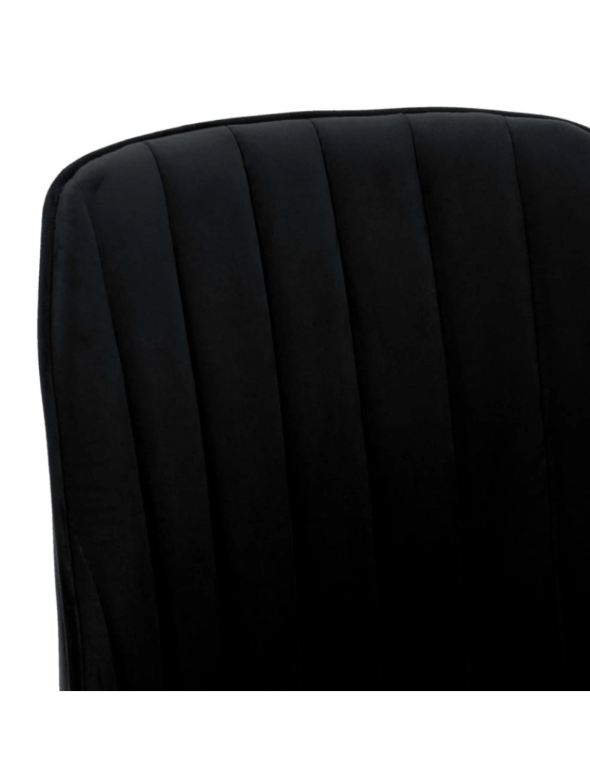 imagem de vidaXL Cadeiras de jantar 2 pcs veludo preto7