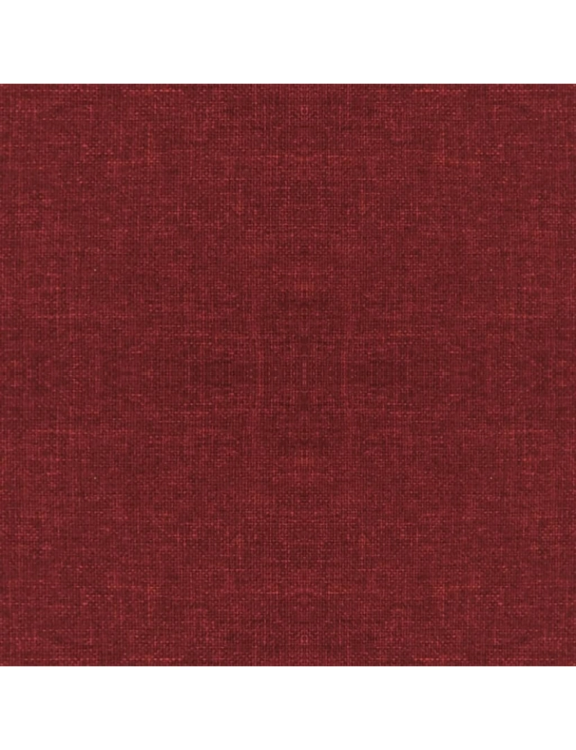 imagem de vidaXL Cadeiras de jantar giratórias 2 pcs tecido vermelho tinto9