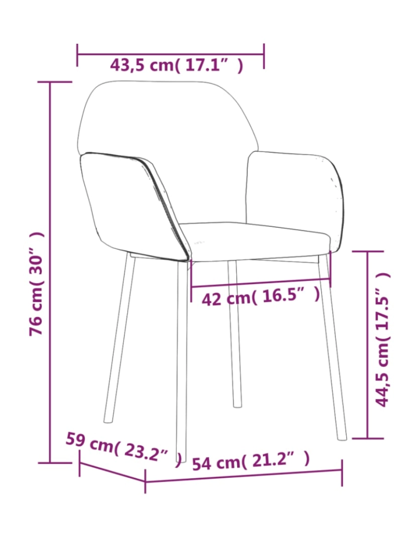 imagem de vidaXL Cadeiras de jantar 2 pcs veludo rosa9