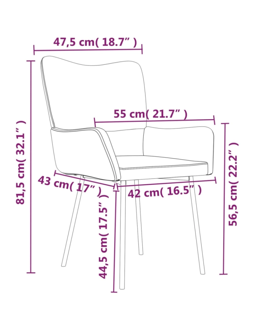 imagem de vidaXL Cadeiras de jantar 2 pcs veludo vermelho tinto11