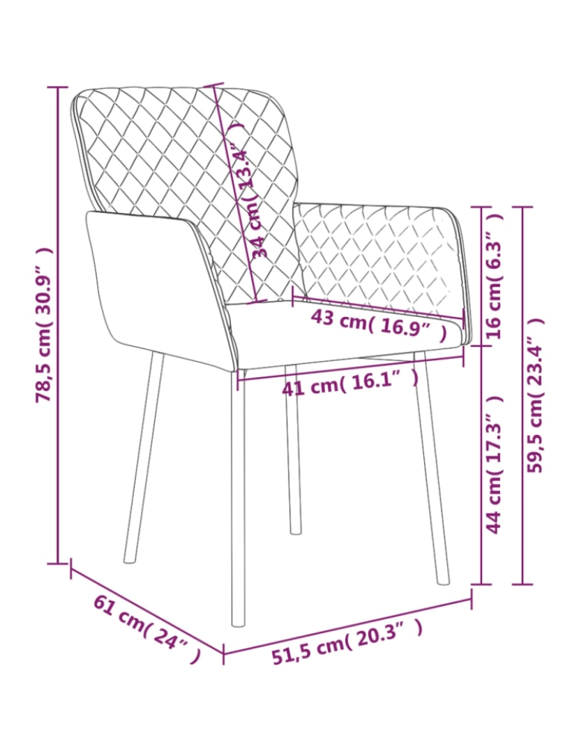 imagem de vidaXL Cadeiras de jantar 2 pcs veludo preto10