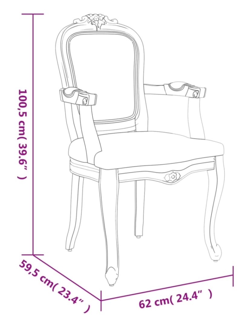 imagem de vidaXL Cadeira de jantar 62x59,5x100,5 cm linho bege9