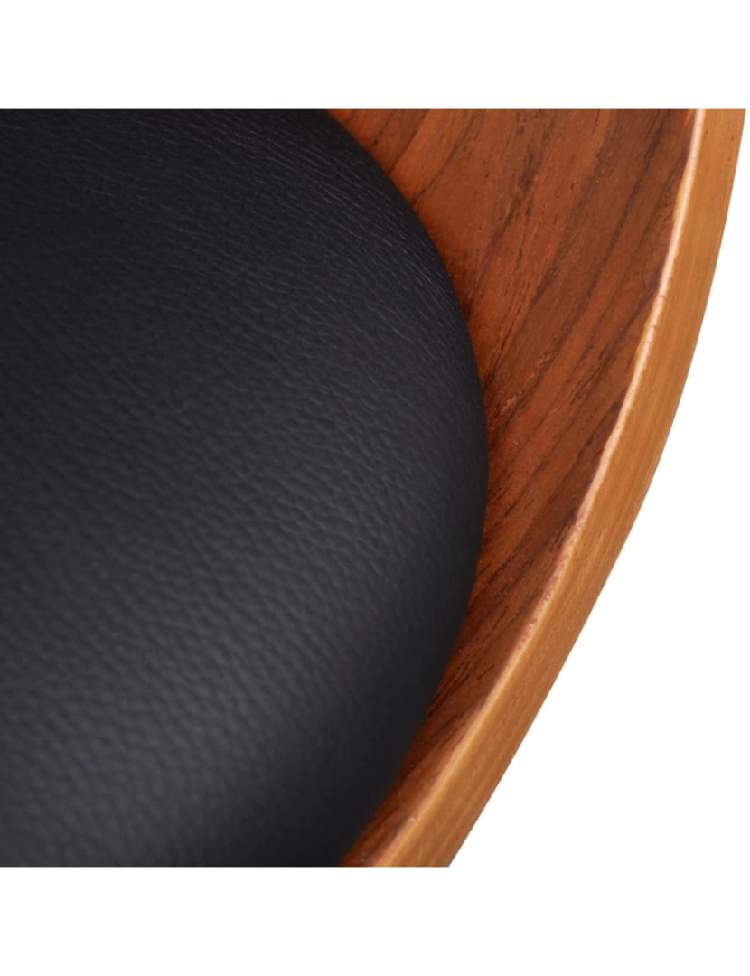 imagem de vidaXL Cadeiras de jantar 4 pcs madeira curvada e couro artificial6