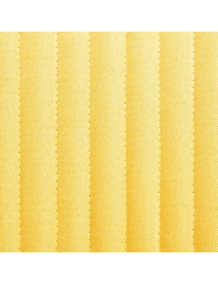 imagem de vidaXL Cadeiras de jantar 4 pcs tecido amarelo8