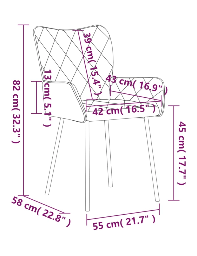 imagem de vidaXL Cadeiras de jantar 2 pcs tecido preto10