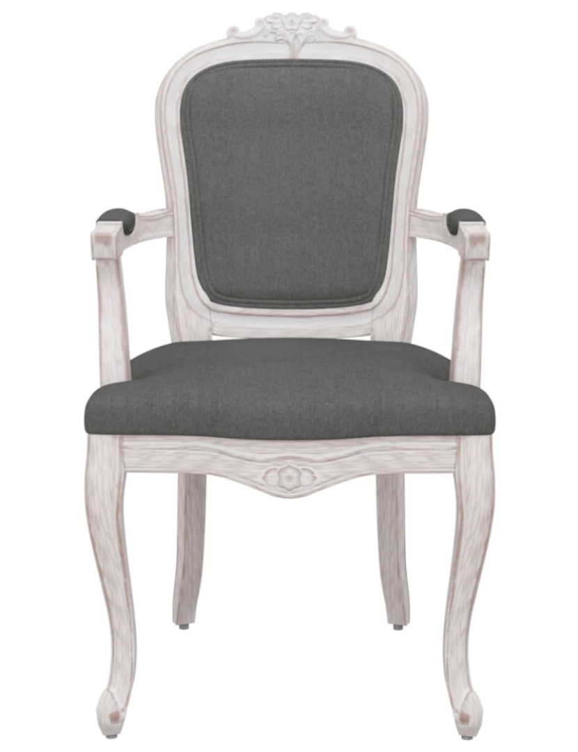 imagem de vidaXL Cadeira de jantar 62x59,5x100,5 cm tecido cinzento-escuro4