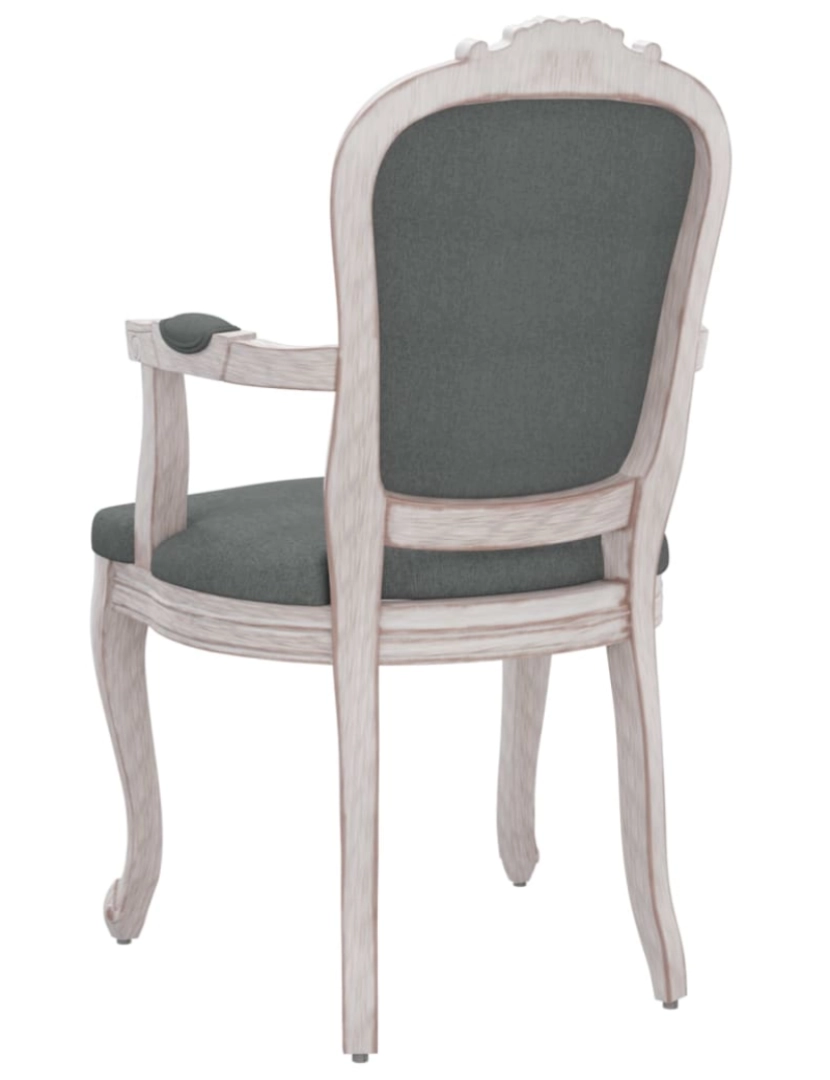 imagem de vidaXL Cadeira de jantar 62x59,5x100,5 cm tecido cinzento-escuro6