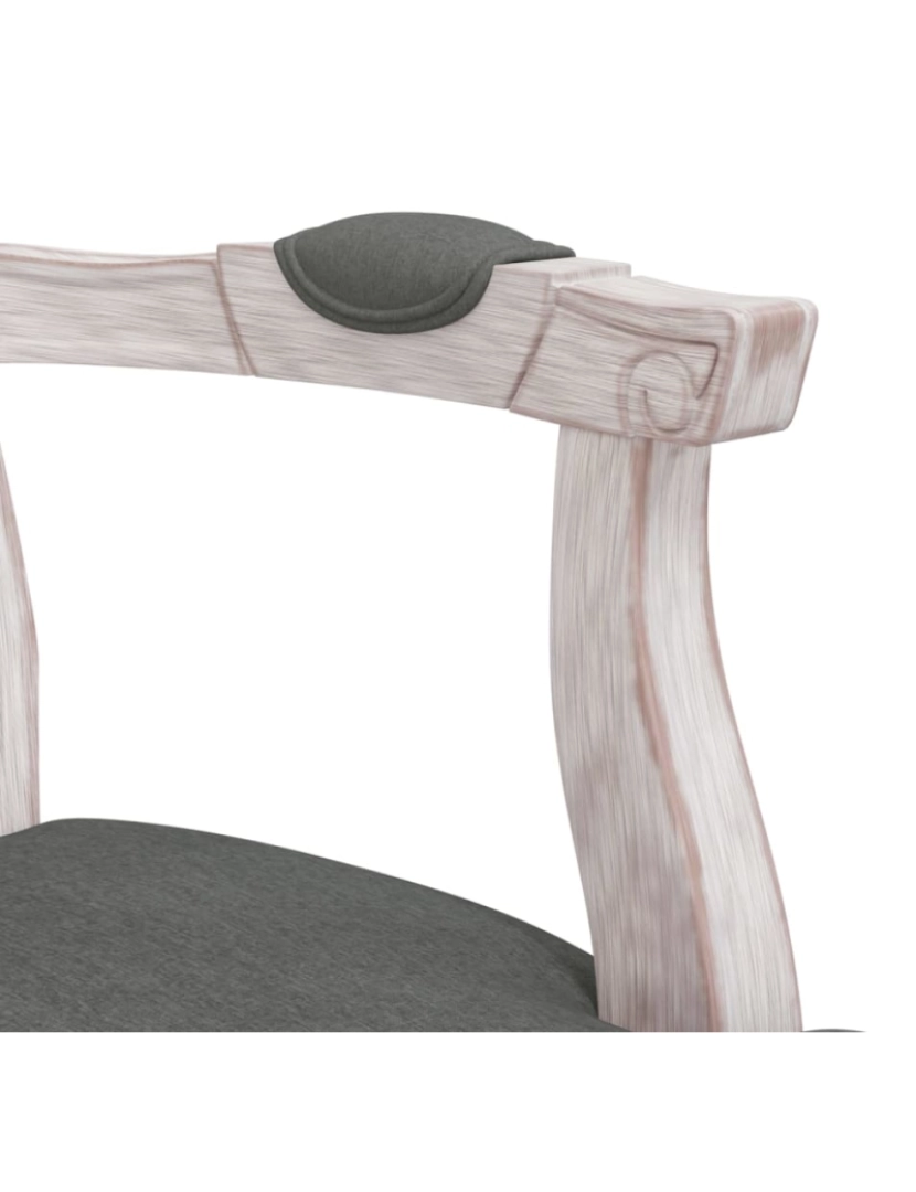 imagem de vidaXL Cadeira de jantar 62x59,5x100,5 cm tecido cinzento-escuro7