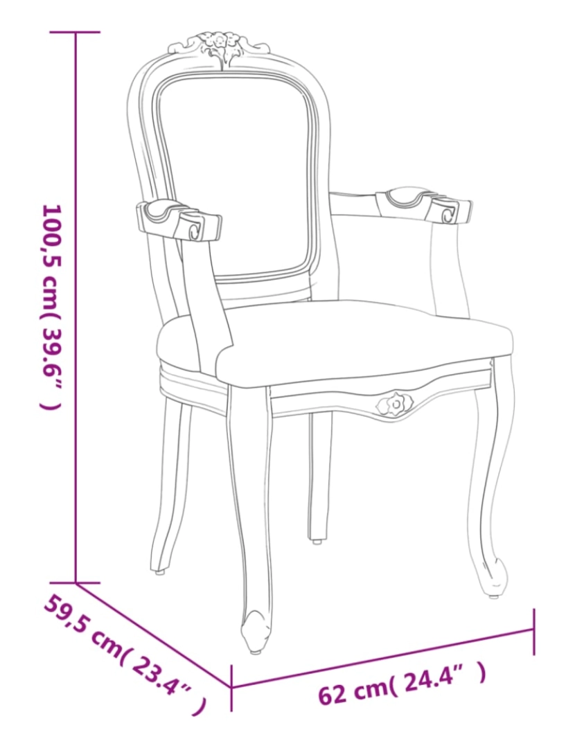 imagem de vidaXL Cadeira de jantar 62x59,5x100,5 cm tecido cinzento-escuro9