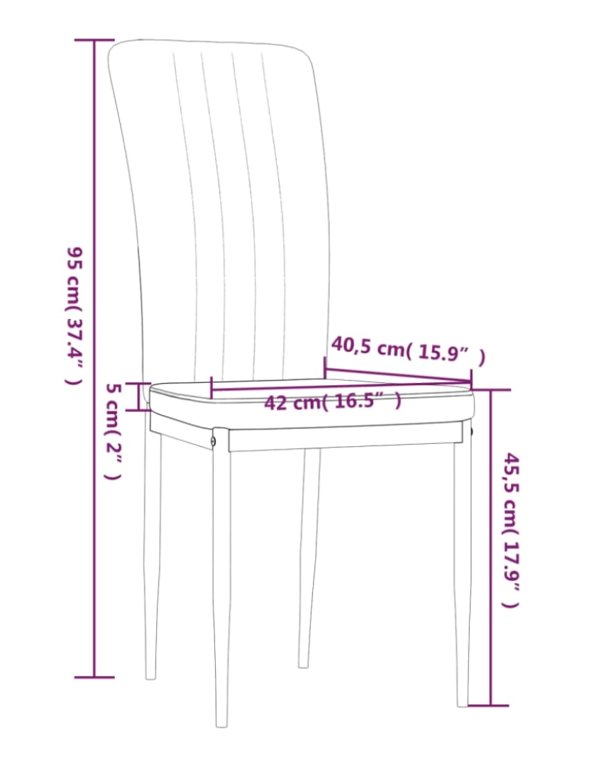 imagem de vidaXL Cadeiras de jantar 2 pcs veludo cinzento-escuro10