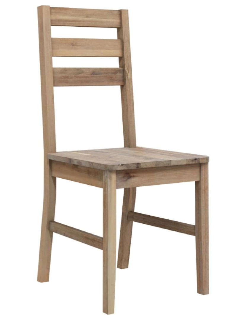 imagem de vidaXL Cadeiras de jantar 2 pcs madeira acácia maciça4