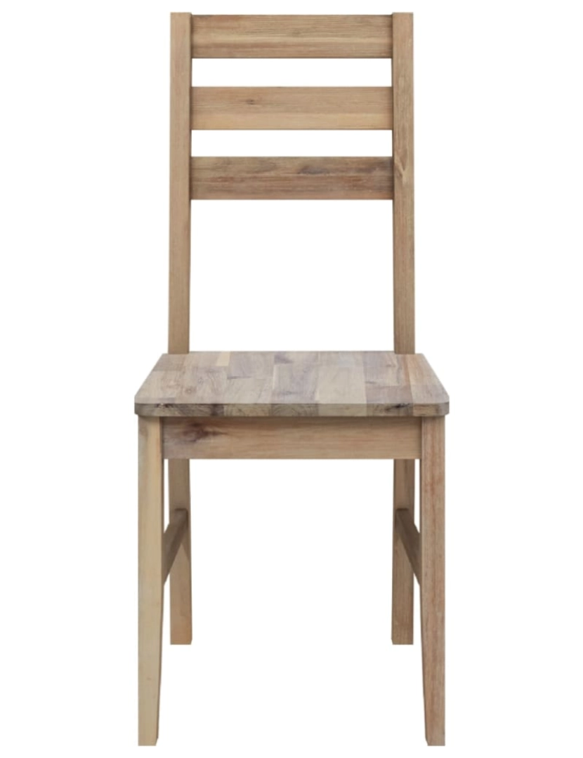 imagem de vidaXL Cadeiras de jantar 2 pcs madeira acácia maciça5
