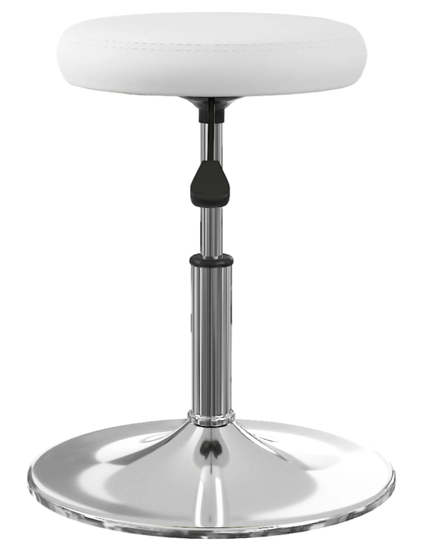 imagem de vidaXL Cadeiras de jantar 2 pcs couro artificial branco5