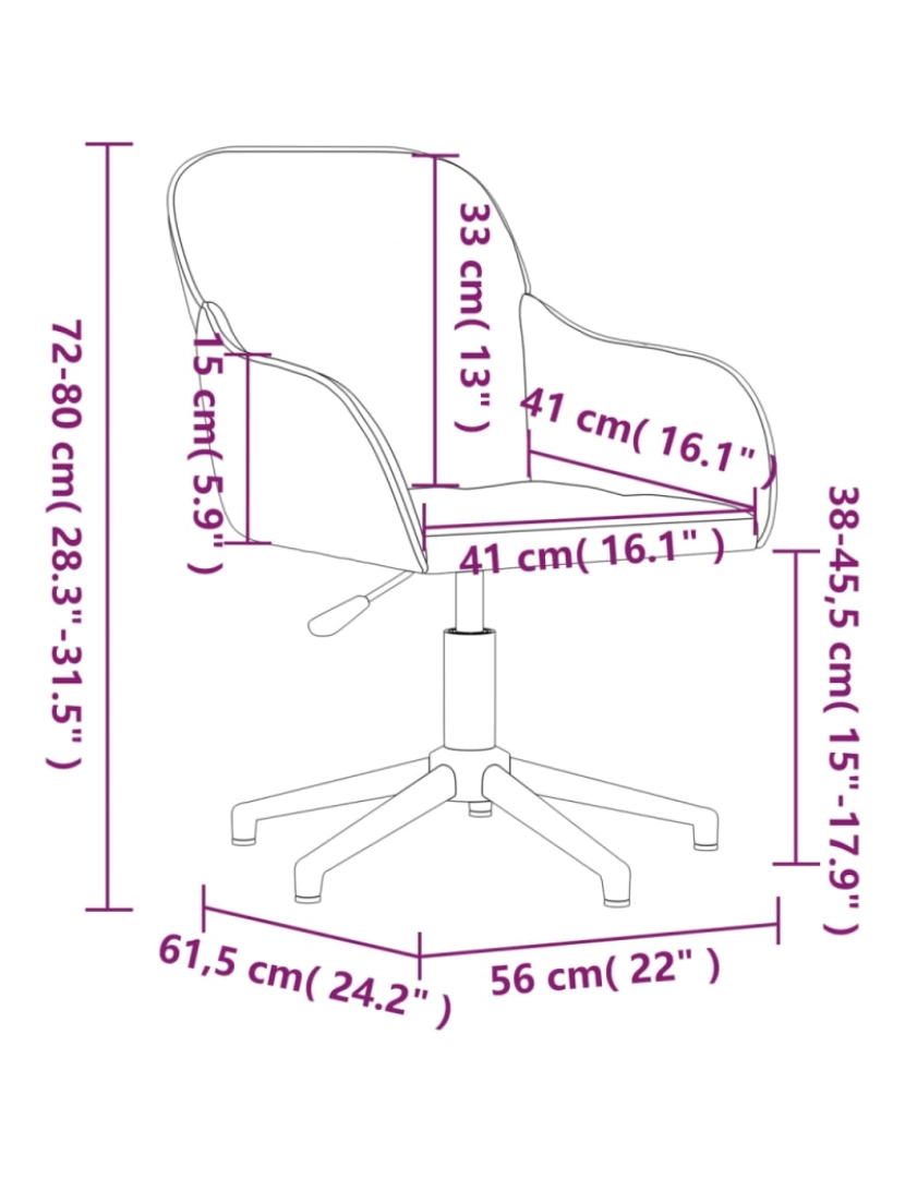 imagem de vidaXL Cadeiras de jantar giratórias 2 pcs veludo cinzento-claro11