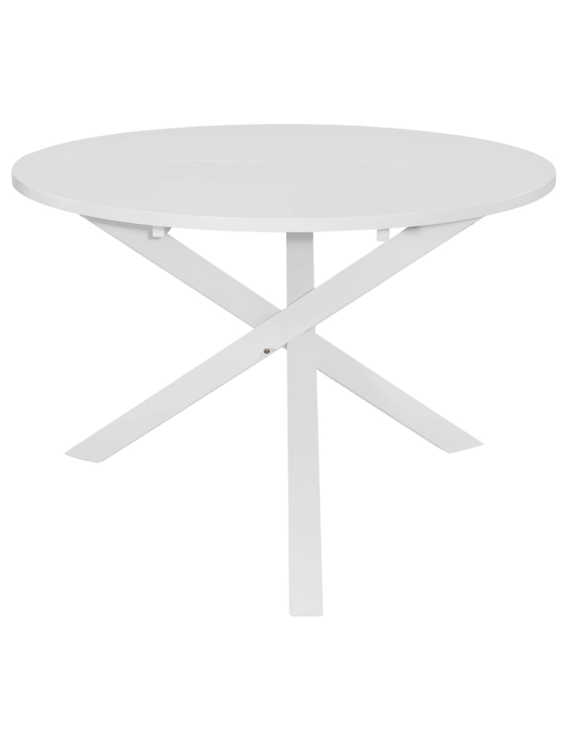 imagem de vidaXL 5 pcs conjunto de jantar MDF branco3