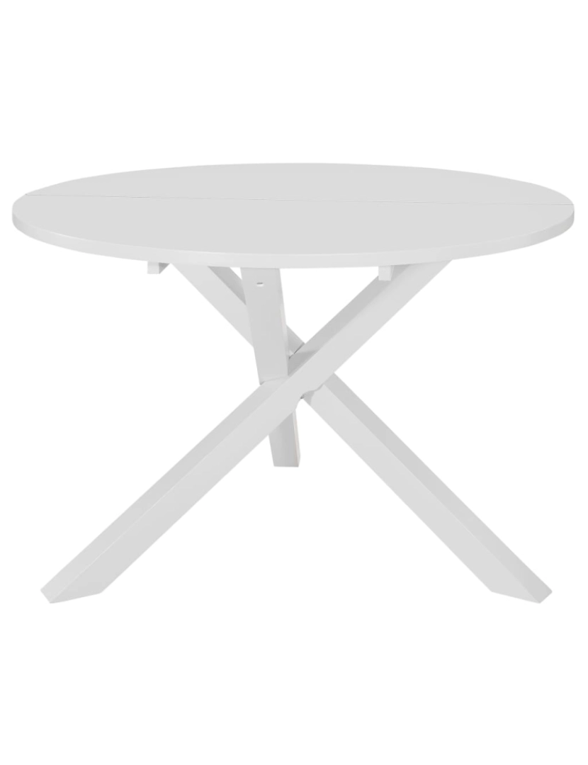 imagem de vidaXL 5 pcs conjunto de jantar MDF branco4